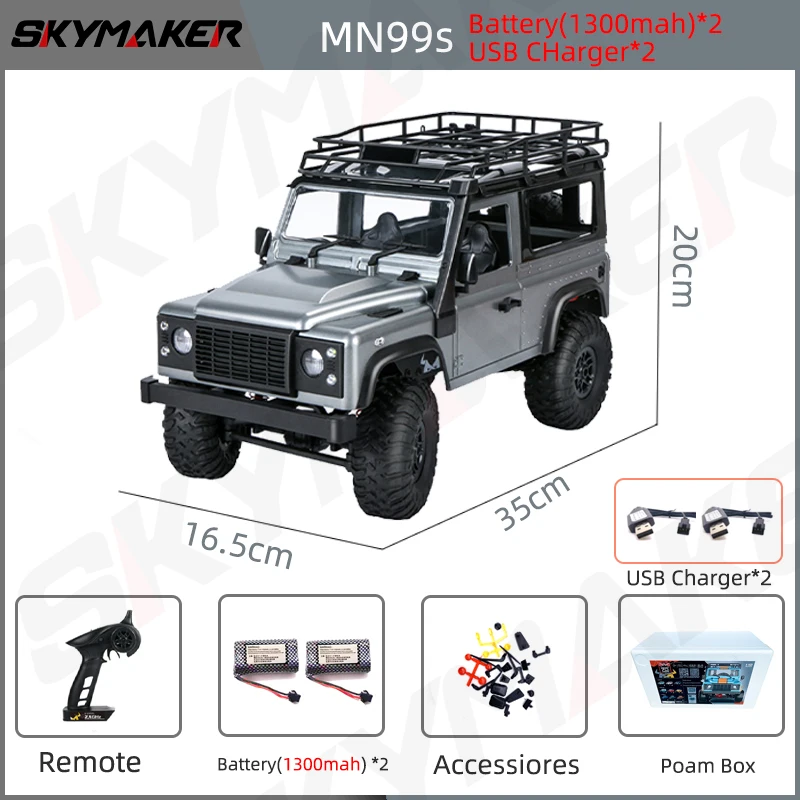 1:12 Scale MN Model RTR Version RC Car 2.4G 4WD MN99S MN99