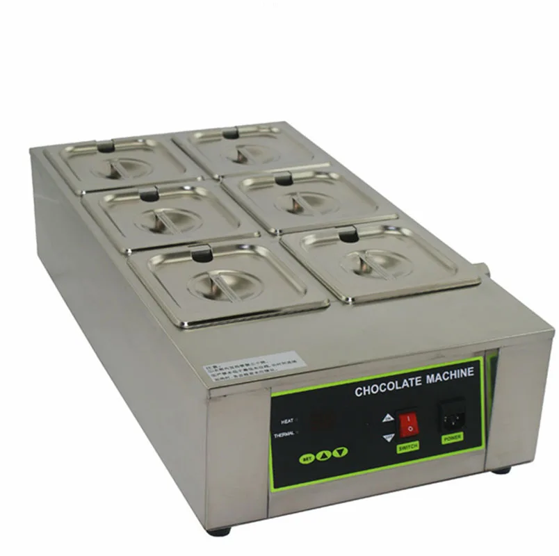 1 2 3 4 5 6 Tank Water Heating Small Electric Chocolate Heating Warmer Tempering Machine Chocolate Melter Melting Machine 5