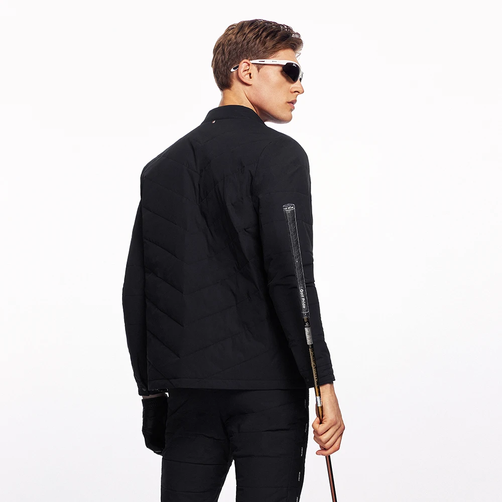HELIX Men's Woven Jacket Golf Clothing Men Vests Outerwear Jacket for Travel Hiking Running Fishing