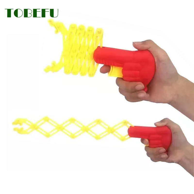 

Kids Telescopic Pliers Trick Toys Fun Gags Retractable Clip Fist Shooter Gun Toy Decompression Artifact for Children Party Game