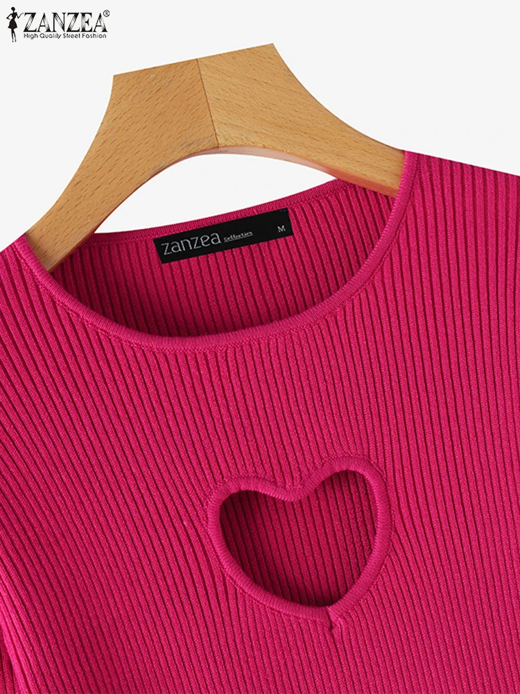 Polyester Elegant Sweaters for Women Hollow Out Pullovers