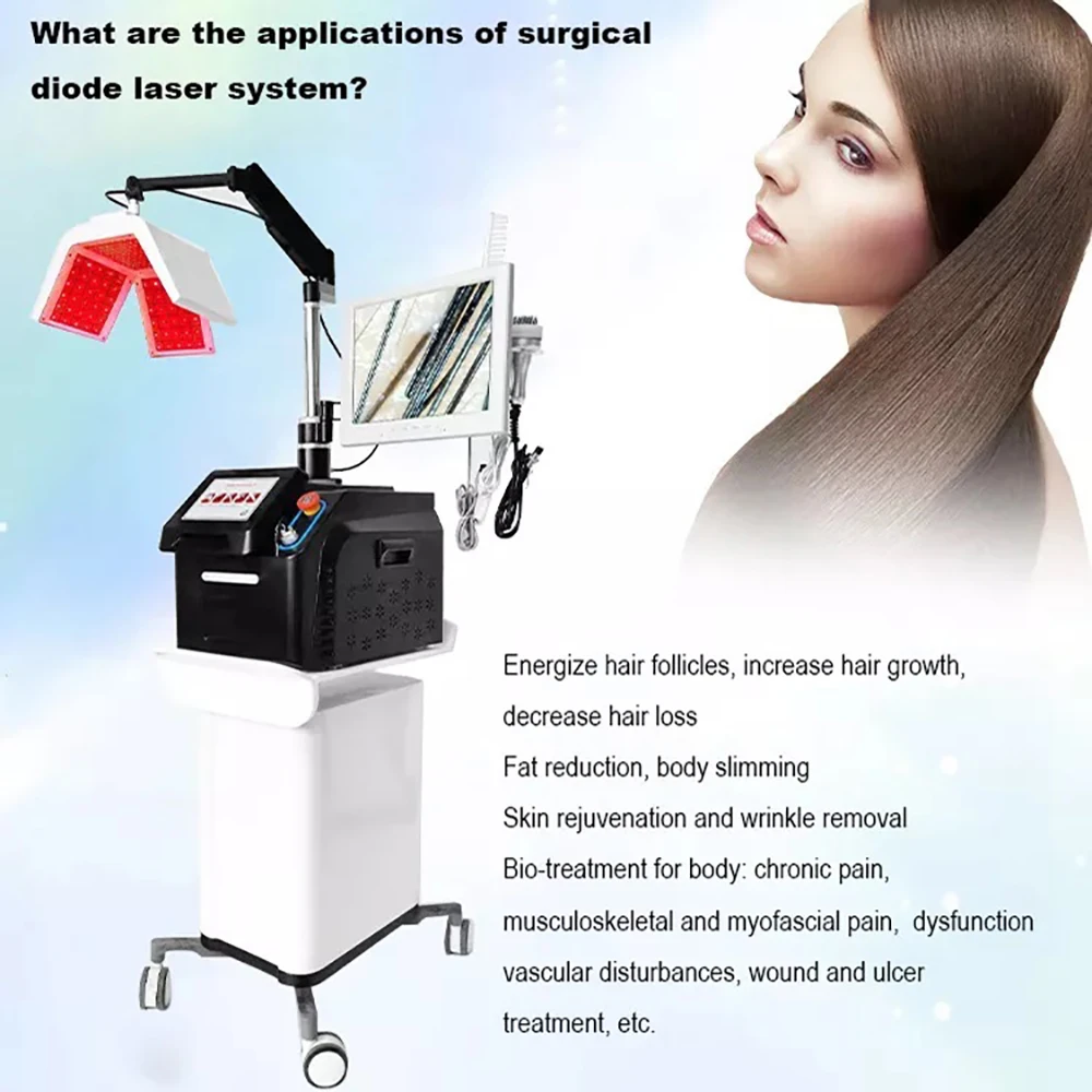 portable laser hair growth machine laser growth treatment for men and women hair growth machine for anti hair loss