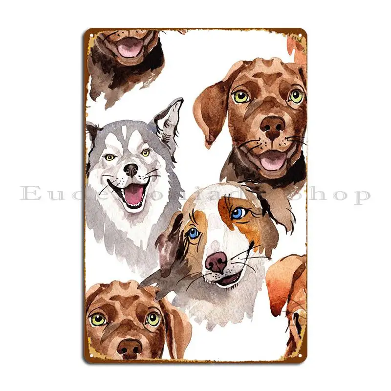 

Рисунок собаки 04 металлический плакат ржавчина украшение роспись печатная роспись оловянный плакат