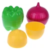 Onion Green Pepper Garlic Shaped Food Containers Lemon Fruits Fresh Box Plastic Vegetable Fresh-keeping Box Refrigerator Storage 3