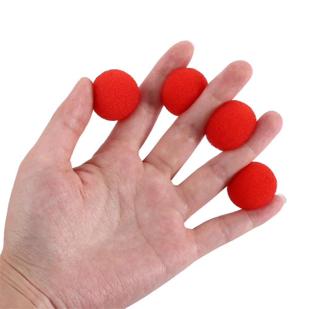 Palline Magiche In Spugna Morbida Per Magia Close-Up E Street, 100 Pezzi Da 45 Mm, Colore Rosso. Classici Oggetti Di Scena Per Far Apparire, Sparire E Moltiplicare Le Palline. Ideali Per Maghi E Principianti.