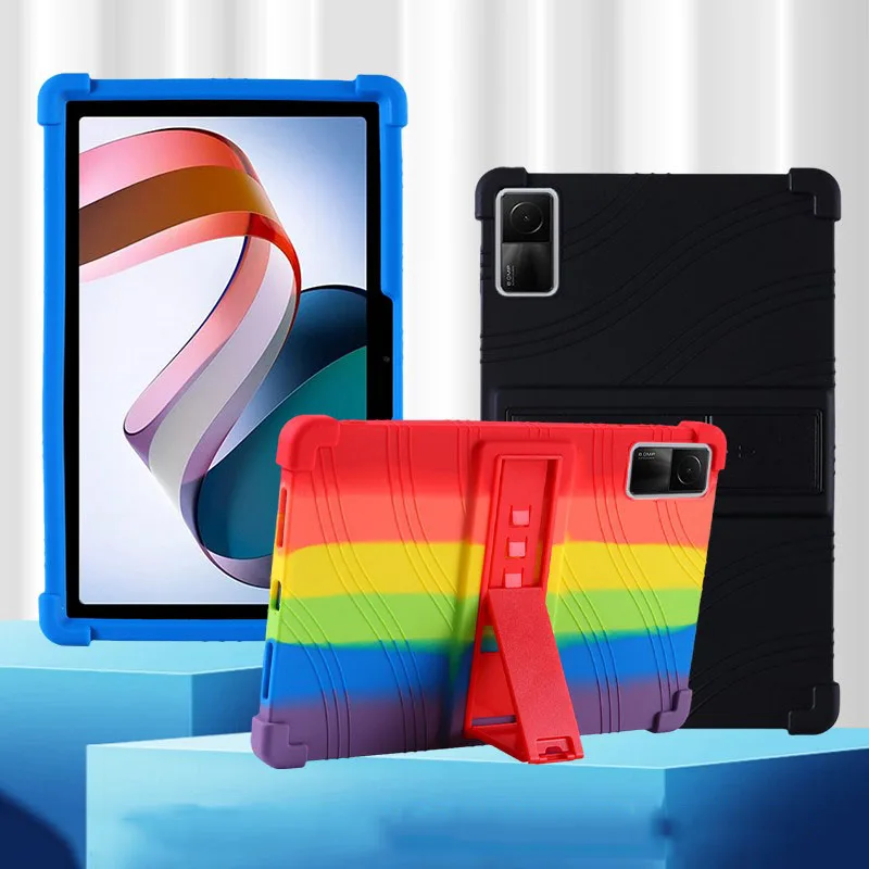Capa de Silicone Macia para Realme Pad Capa Kickstand Mini 87 Rmp2105 104 115 x Rmp2108