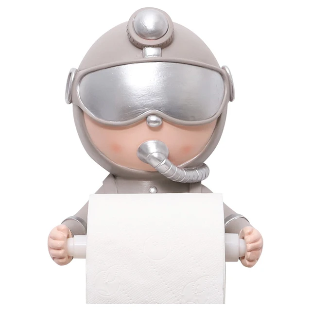 Vicces Aranyos Búvár Wc -Papír Tekercs Tartó Otthoni Szöveti Állvány Dekoráció Ingyenes - Image 5