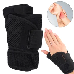 Lefts Right Hand Unisex Adjustable Wrist Thumb Support Brace Wristband Exercise Recovery Stabilizer Sprain Pain Relief Free Size