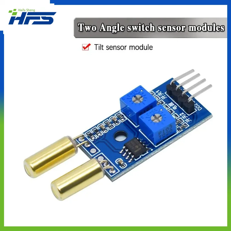 

2 Channel Output Tilt Slant Angle Sensor Relay Module Golden SW520D ball switch tilt sensor module For arduino
