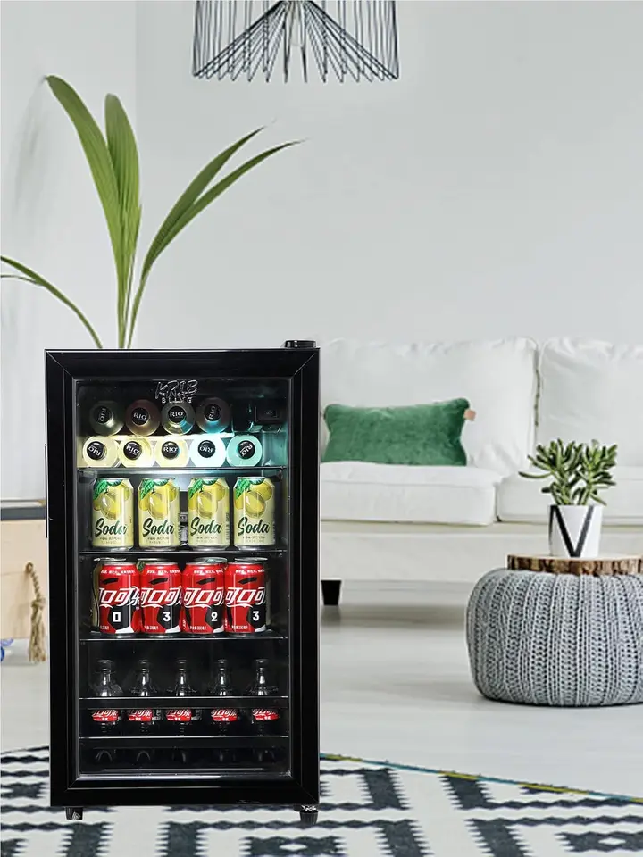 Mini Beverage Refrigerator and Cooler for 120 Cans