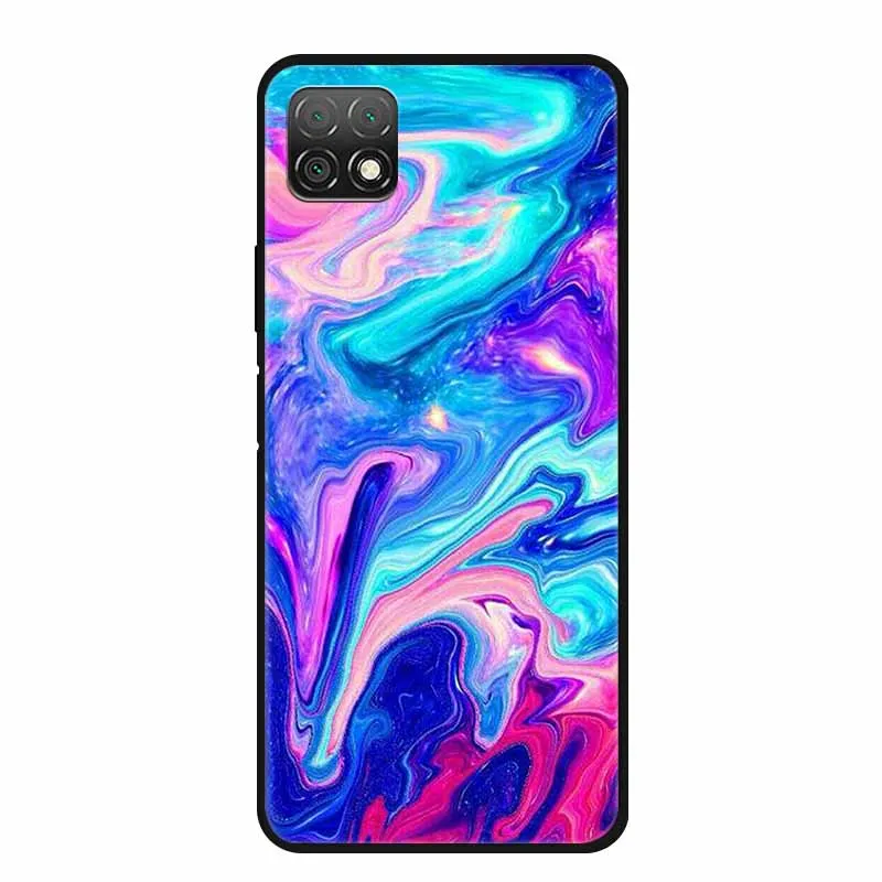 Marble Soft TPU Silicone Phone Case with Fashionable Cartoon Design