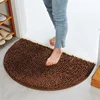 40×60CM Solid Half Moon Round Semi Circle Machine Washable Rubber Back Mat Home Bathroom Rug Bathroom mat set Ateez Christmas 4