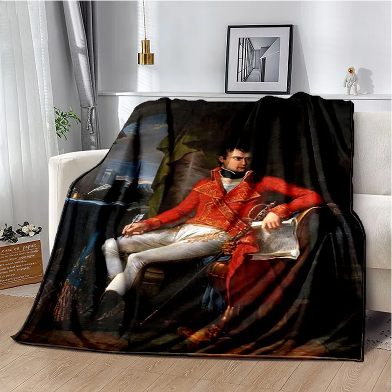 Napoleon Bonaparte printed blanket, French Emperor, Italian King, sofa cover blanket, blanket, bedsheet blanket 2