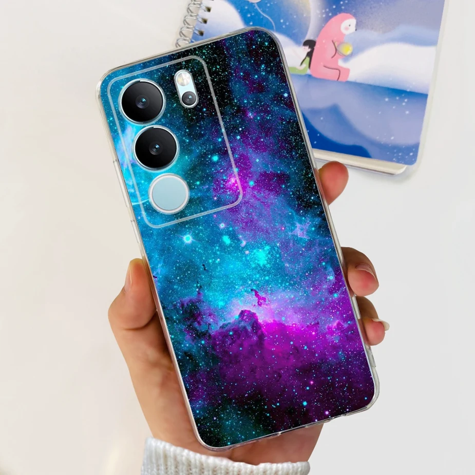 Stylish Painted Clear Silicone Soft TPU Phone Case