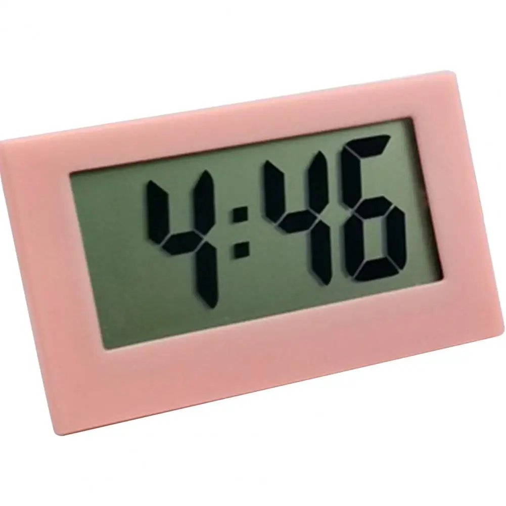 Mini Lcd Digital Uhr Schlafzimmer Einfache Kleine Elektronische Uhr  Tragbare Alter Mann Große Wort Tabelle Student Prüfung Stumm Desktop Uhr -  AliExpress