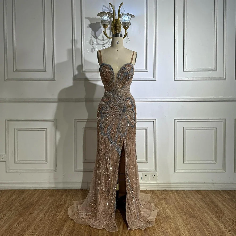 green emerald velvet dress Zapaka Women Rose Gold Formal Dress with Slit Sequin Mermaid Cut Out Deep V-Neck Spaghetti Straps Long Formal Wear Dress, Rose Pink / US12