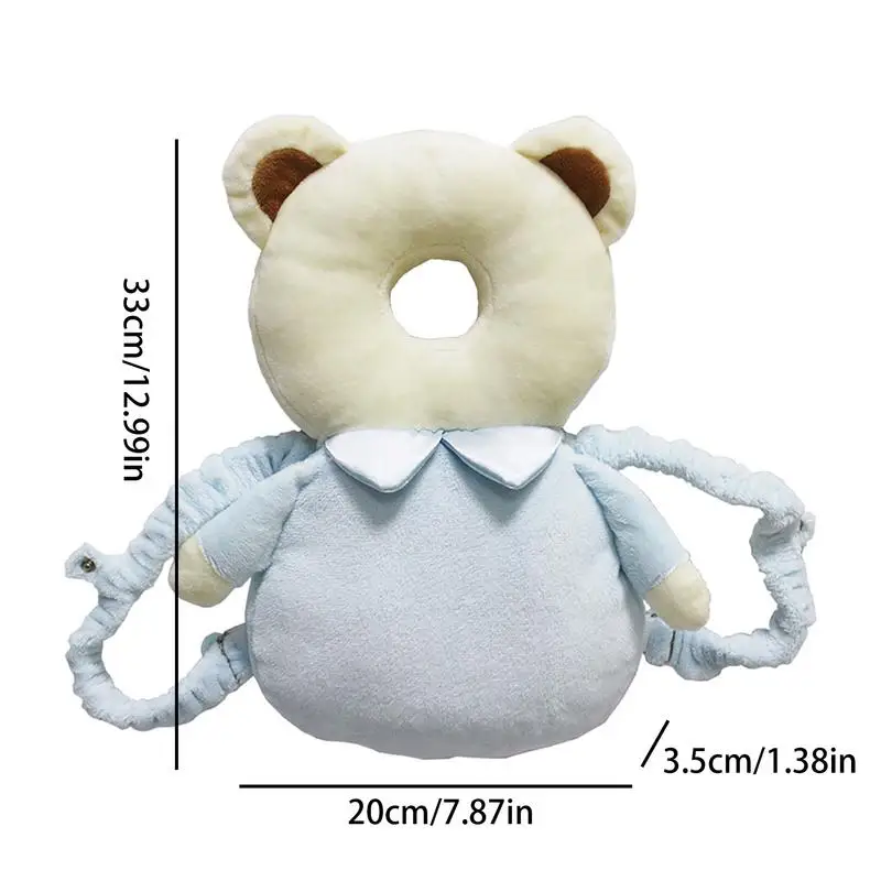 Babies Head Protection Pads Infant Head Protection Backpack Cushion Adjustable Protector Pad Cute Animal Shape For Baby Toddler 6