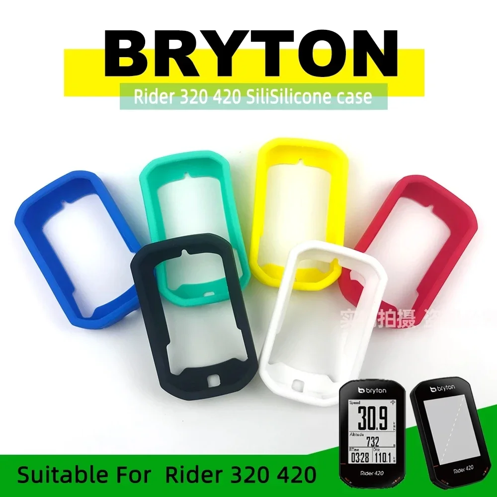 Capa protetora de silicone para computador de bicicleta, Bryton Rider 320, 420, GPS Bike Computer Screen, HD Film