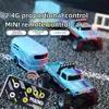 1/64 Variable Speed Racing Mini Remote Control Car Electric Four-wheel Drive Off-road Drift Car Alloy Cool Light Boy Racing Toy 1