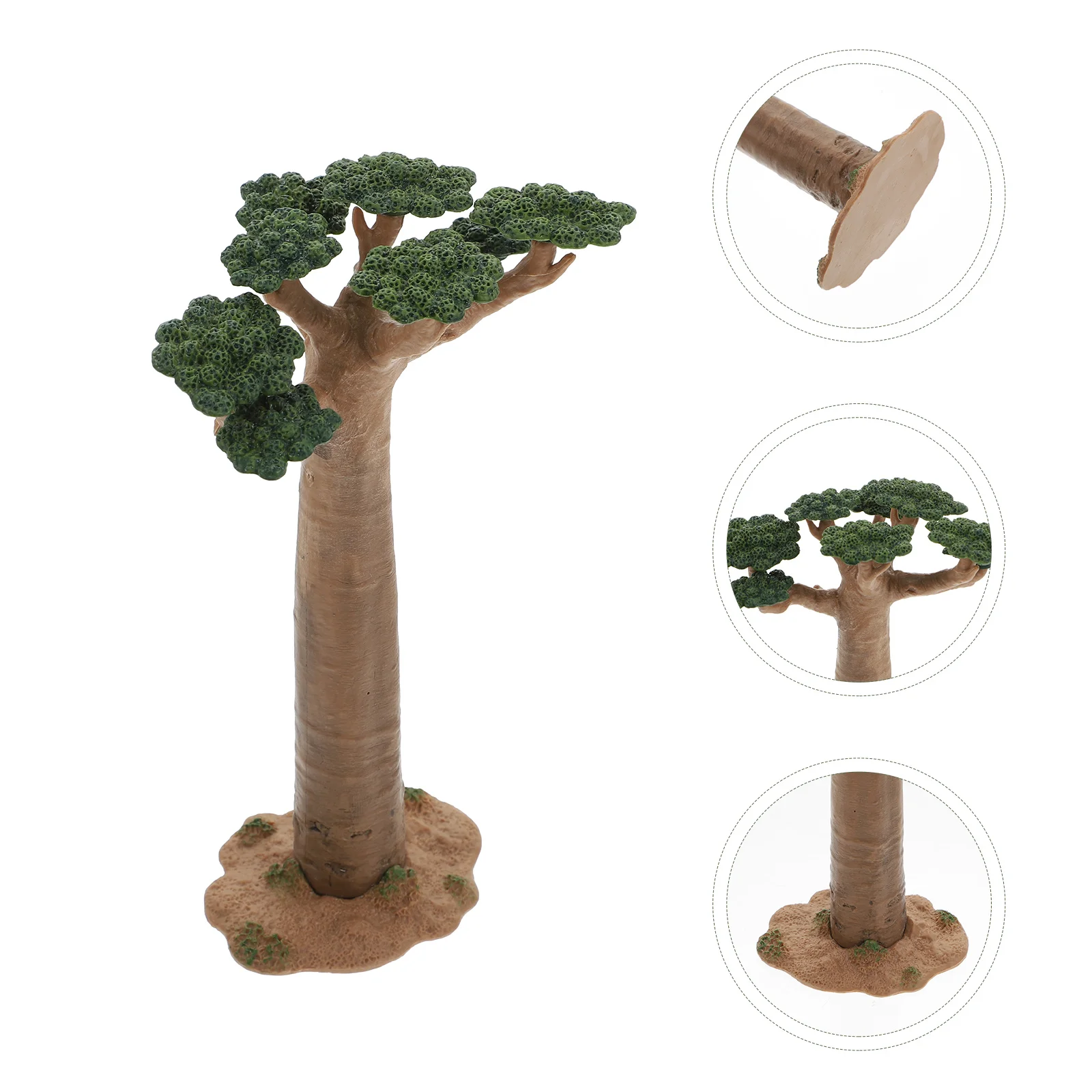 

Desert Green Model Glass Decor Realistic Ornaments Landscape Adornment Small Tree Models Mini Pvc Toy Desktop Train scenery