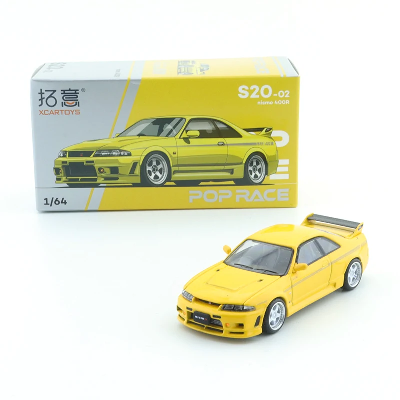 

XCARTOYS POP RACE 1/64 S20-02 Nissan GT-R Nismo 400R, литой автомобильный модельный орнамент, Cas-игрушки, подарочные украшения
