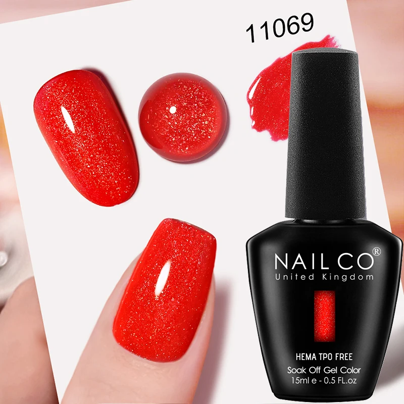 NAILCO Premium Soft Color Gel Polish - Vibrant Semi-Permanent Varnish, HEMA & TPO Free
