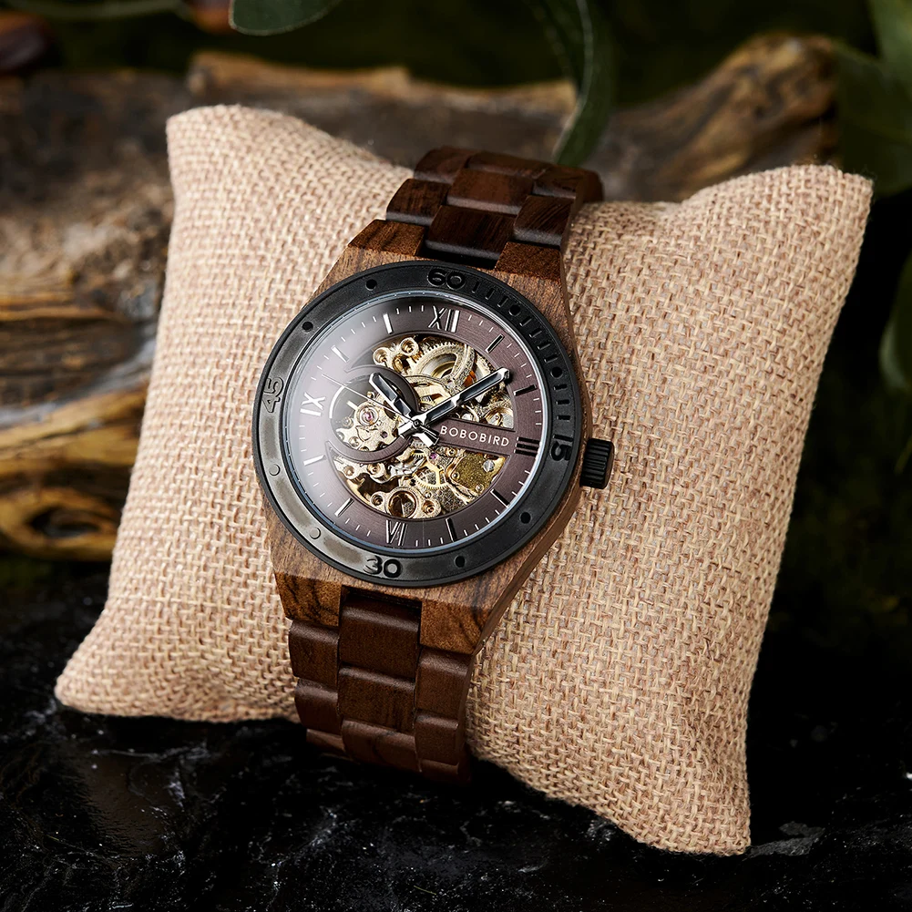 Luxury Fashion Men's Watches with Automatic Movement Mechanical Wrist Watches from BOBO BIRD the Hottest Gifts for Father's Day mechanical watch