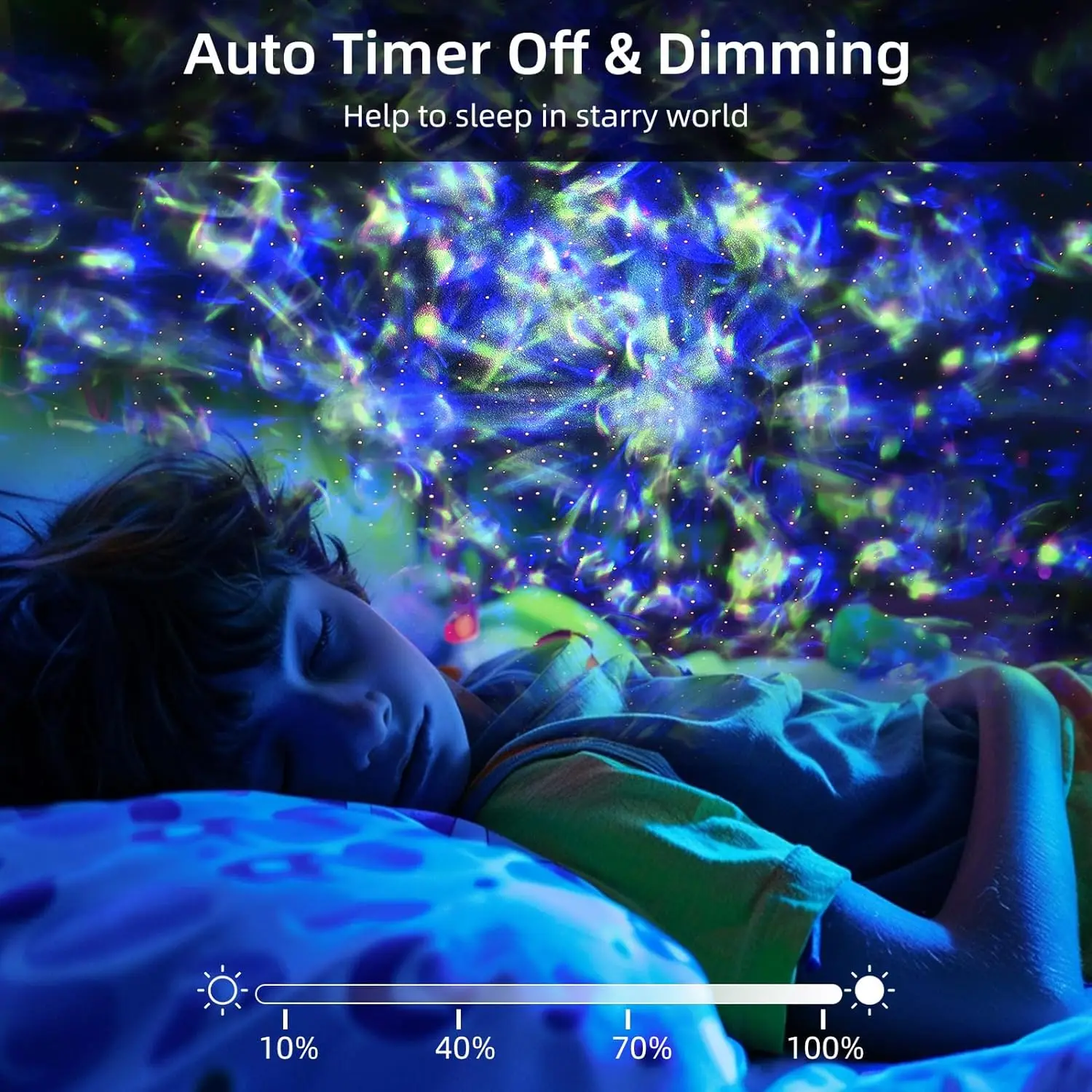 Star Projector, Galaxy Projector for Bedroom, Music Speaker Sound Activated Remote Control/Timer, Starry Night Light Projector 5
