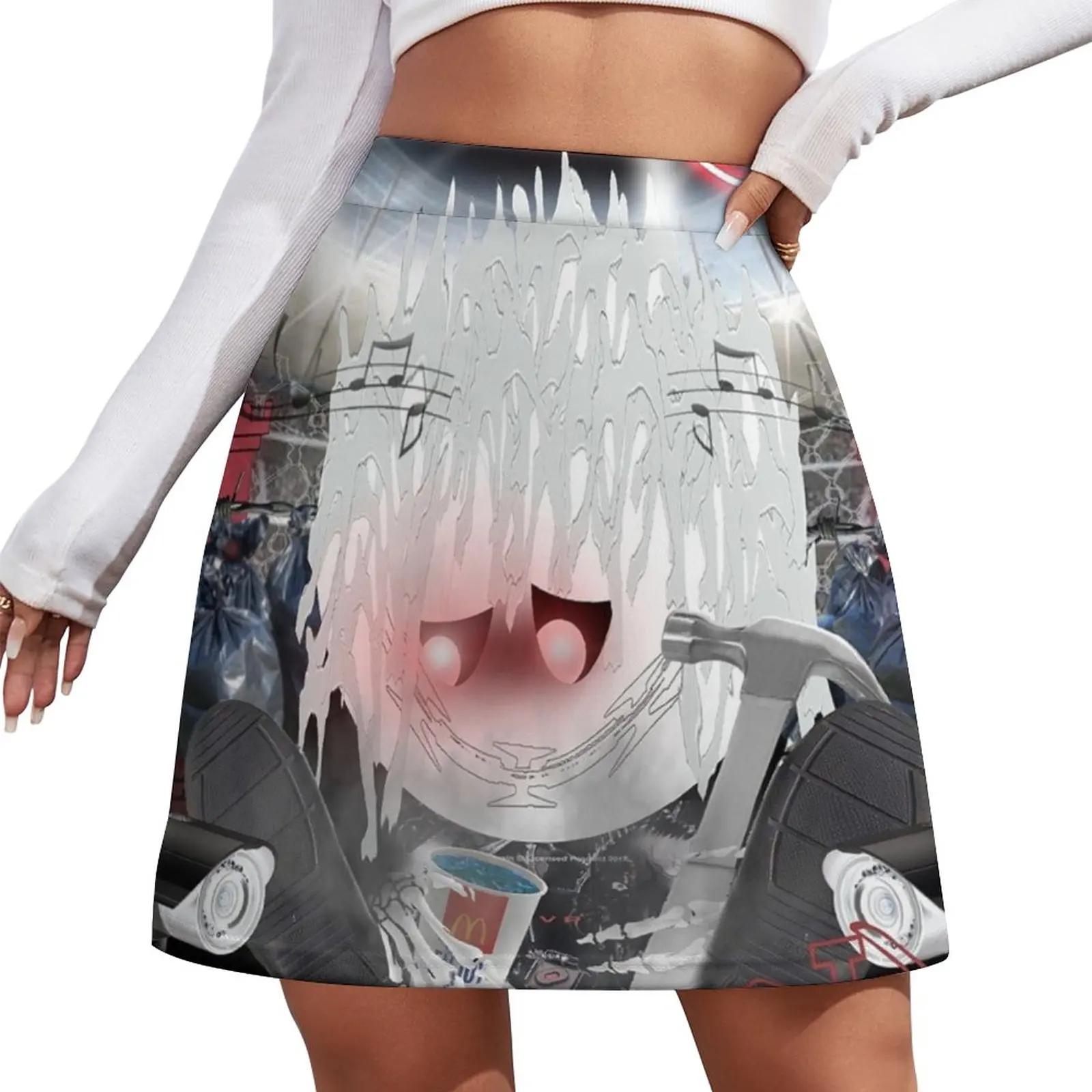 Working on Dying HQ bladee album cover Mini Skirt rave outfits for women korean style clothes women 2023 short skirt for women kreator dying alive 2 cd