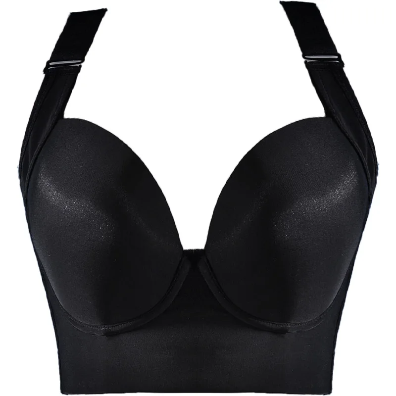 Women Deep Cup Bra with Shapewear Incorporated Hide Back Fat