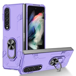 Anti - Impact Shockproof Mecha Cover Case - Black, Green, Blue for Galaxy Z Fold 2 (PURPLE)