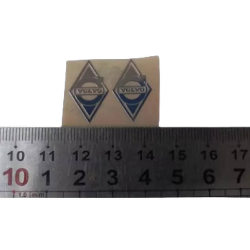 Metal Paste Logo Post Metal Stickers For 1/14 Tamiya RC Truck VOLVO FH12 FH16 56360 RC Car Tamiya LESU Trailer Tractor Parts 4