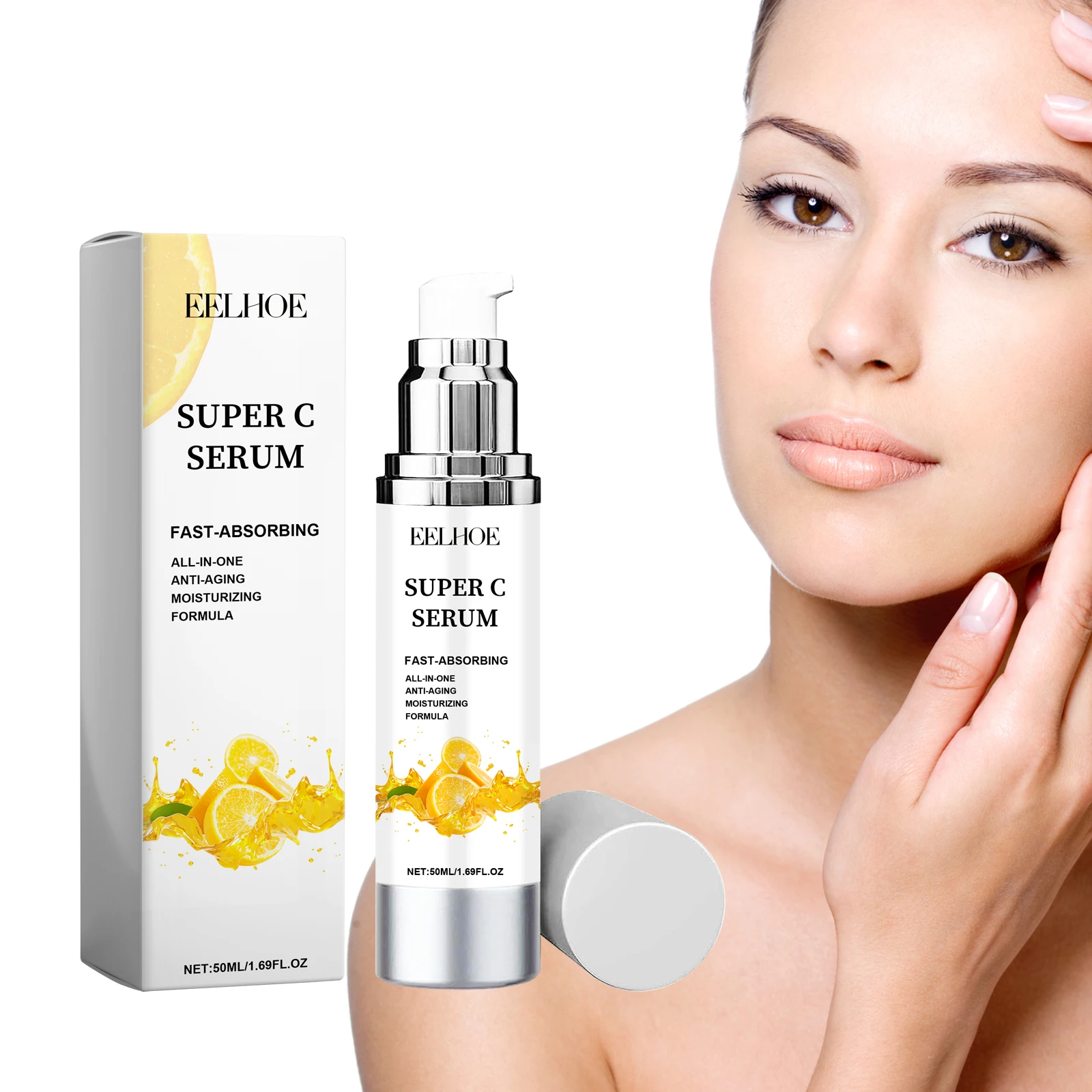 EELHOE Vitamin C Essence Liquid Whitening Moisturizing Soft Delicate Skin Essence Gentle Fomula Suitable for All Skin Types 5