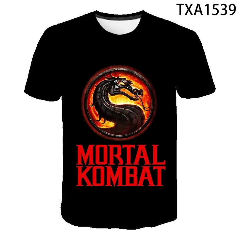 

Новая летняя футболка с 3D принтом Mortal Kombat для мужчин и женщин, модная уличная одежда с коротким рукавом, крутая футболка для мальчиков и девочек, мк