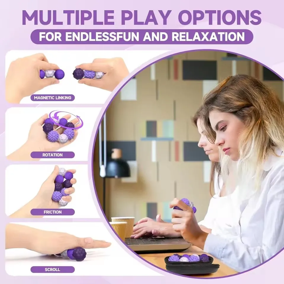 Silicone Magnetic Building Blocks Educational Toys