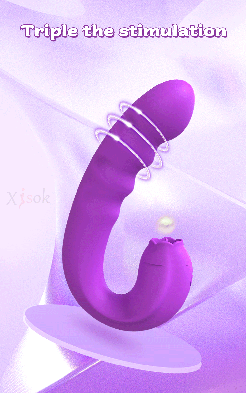 Tongue Licking Rotating Dildo Vibrator for Women Clitoral Stimulator Vaginal Massager G-Spot Vibrator Wand Female Adult Sex Toys