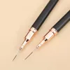 Black Nail Art Liner Brushes 5Sizes Painting Nail Design Pen /8/12/20/25mm Drawing Tool for Long Lines Thin Details Manicure Pen 6