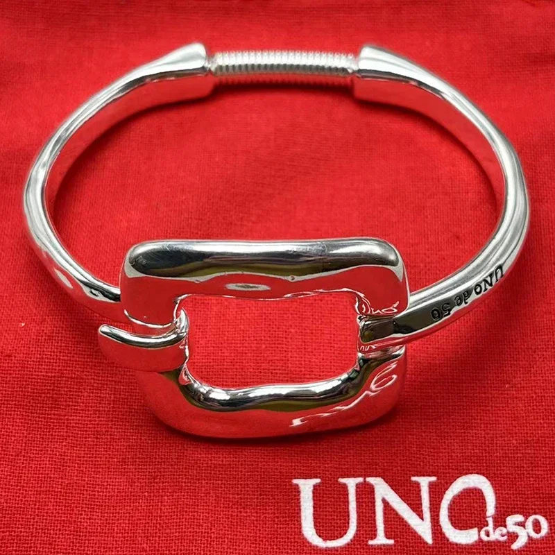 

Новинка 2023 г., Модный изысканный женский браслет unode 50, лидер продаж в Европе и Америке, романтичная подарочная сумка