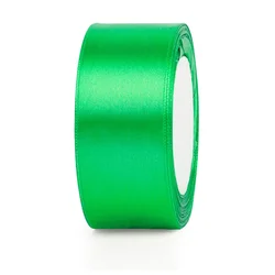 Elegant Red Satin Ribbon for Gift Packaging and Crafting (Apple Green)