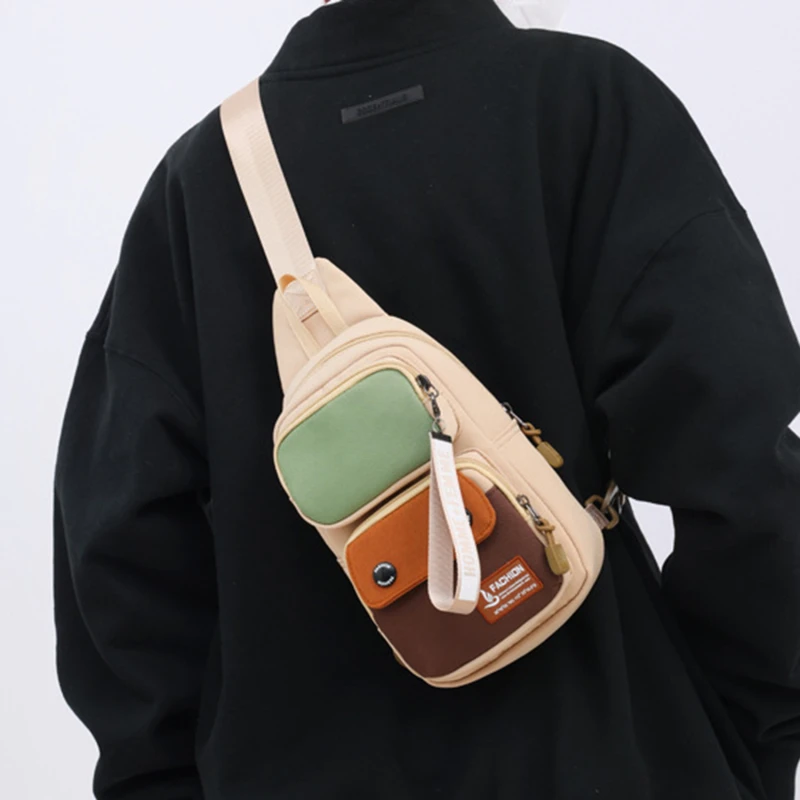 

Chest Bag Large Capacity Trend Messenger Cool Sports Travel Outdoor Shoulder Waist Bag Pack Cross-Body Pocket High Quality