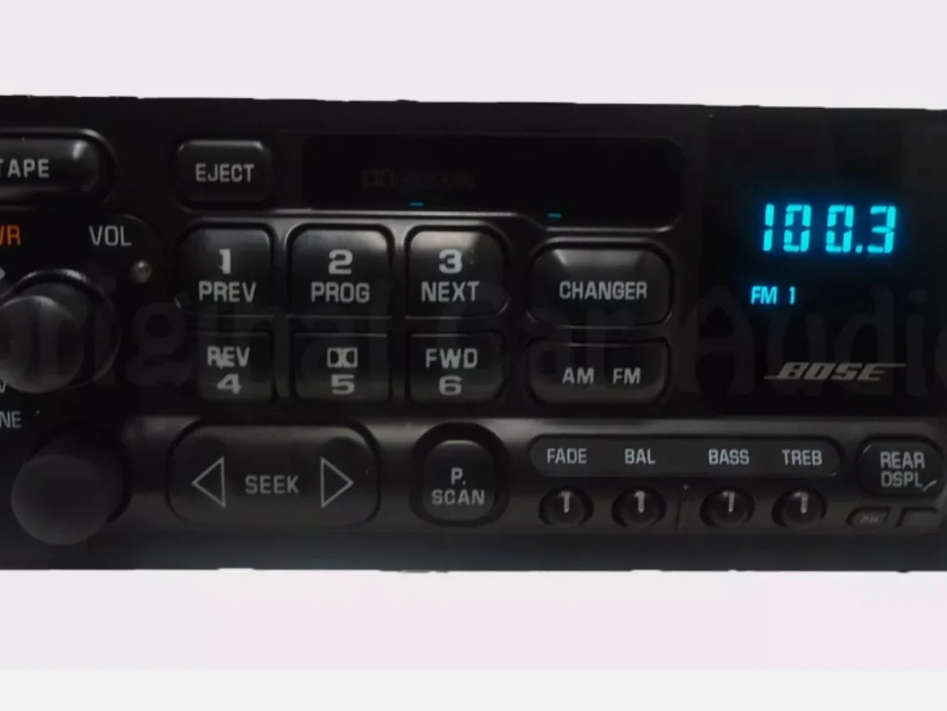GMC OEM مصنع BOSE ستيريو AM FM راديو الشريط كاسيت سطح السفينة استقبال الصوت شاشة عرض LCD