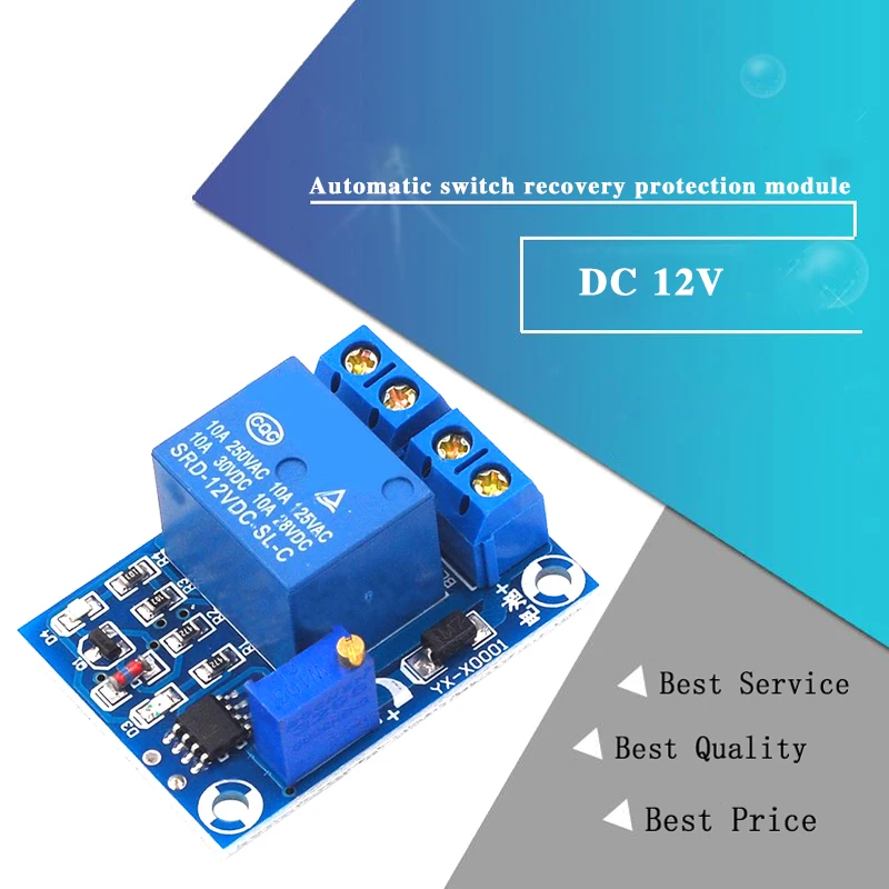 DC 12V Battery Undervoltage Low Voltage Cut off Automatic Switch Recovery Protection Module