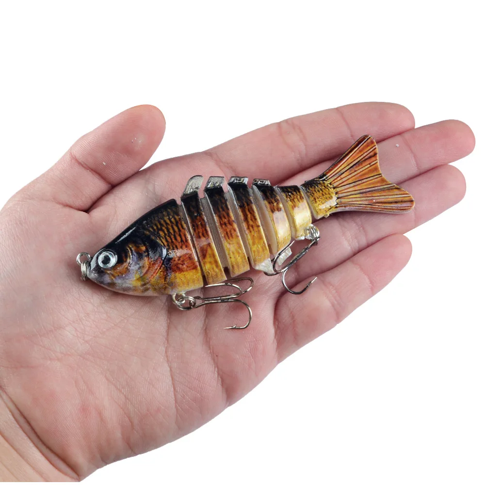 1 Pieces Fishing Lures Multi 6/7 Segments Jointed Hard Bait Wobblers Swimbait Crankbait Swim Bass For Pike Sinking 4