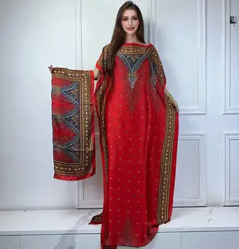 WINYI Africano Musulmano Lady Summer Boho moda Stampato Caftano vestito da festa sciolto Streetwear Abaya con cintura abito da spiaggia 1
