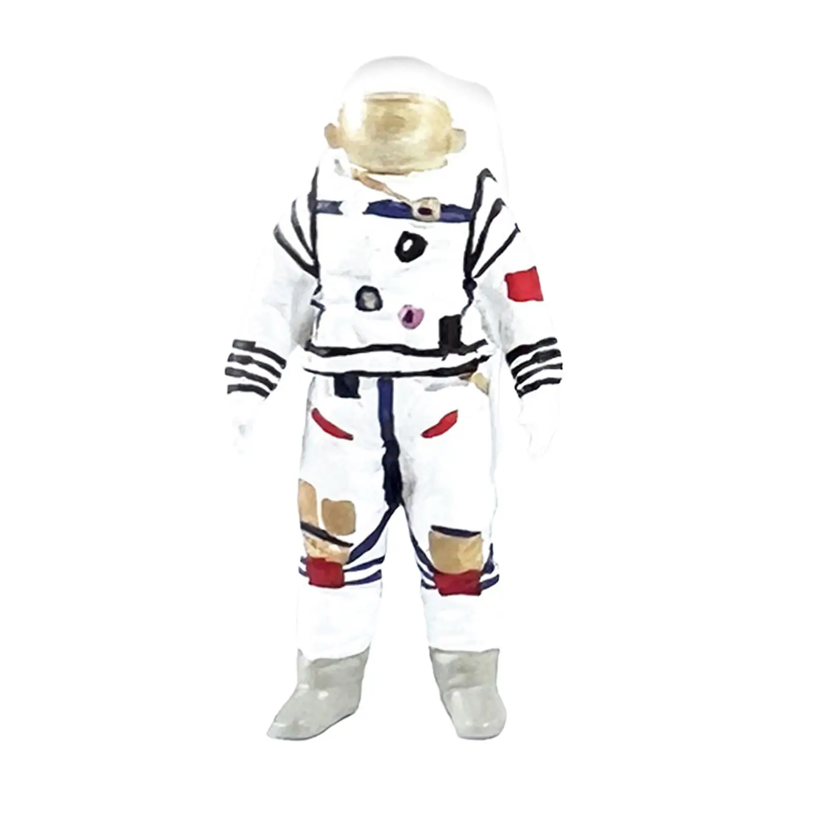 1/64 Scale Astronaut Figurines Sand Table Ornament Resin for Kids Mini Astronaut Toys for Miniature Scene Decoration Accessories