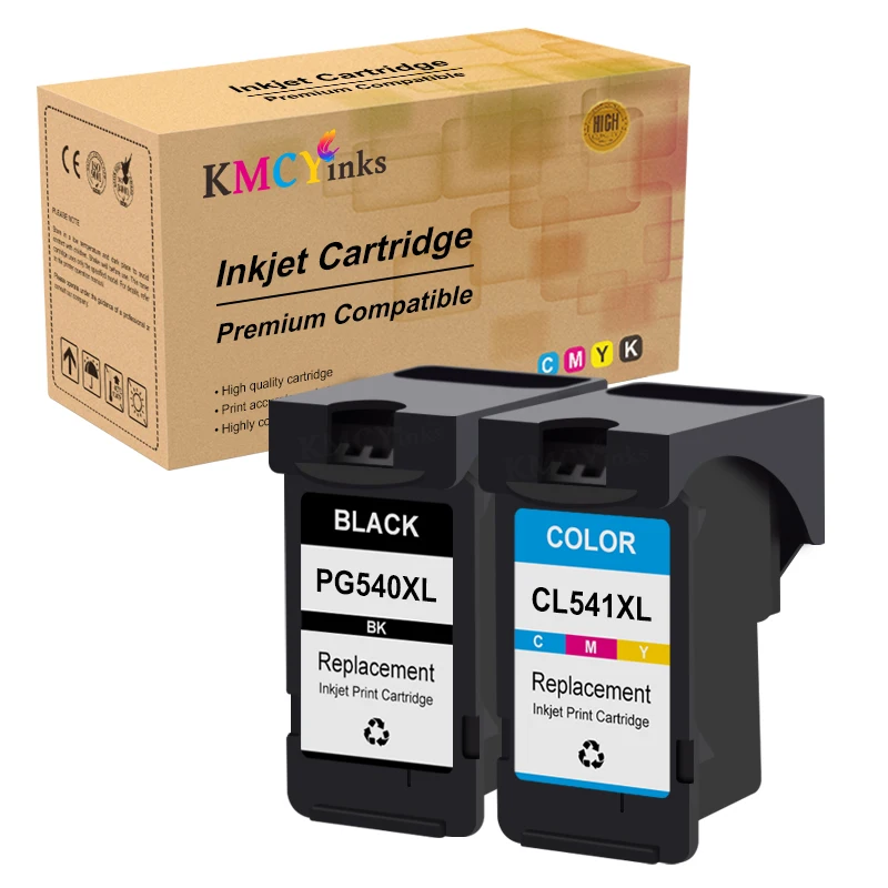 Kmcyinks Rigenerato Per Canon Pg-540 Pg540 Cl541 Cl-541 Cartucce Di Inchiostro Pg 540 Cl 541 Pixma Mg3250 Mg3255 Mg3550 Mg4100 Mg415