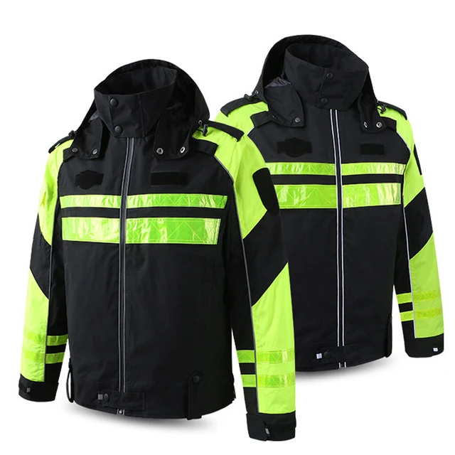 Safety Guard Long Sleeve Safety Bomber Jacket High Visibility Hooded  Reflective Winter Water Resistant Construction Workwear Men - Safety  Clothing - AliExpress