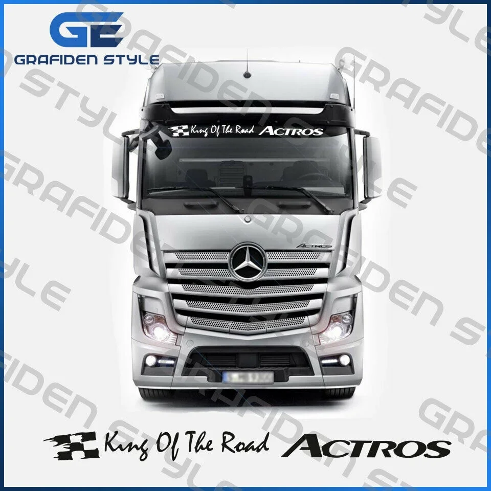 thumbnail image 1 of ¡Pegatina para parabrisas de camión Mercedes Actros de 1 pieza, tamaño L 150 cm! - mostrar título original, 1 of 3