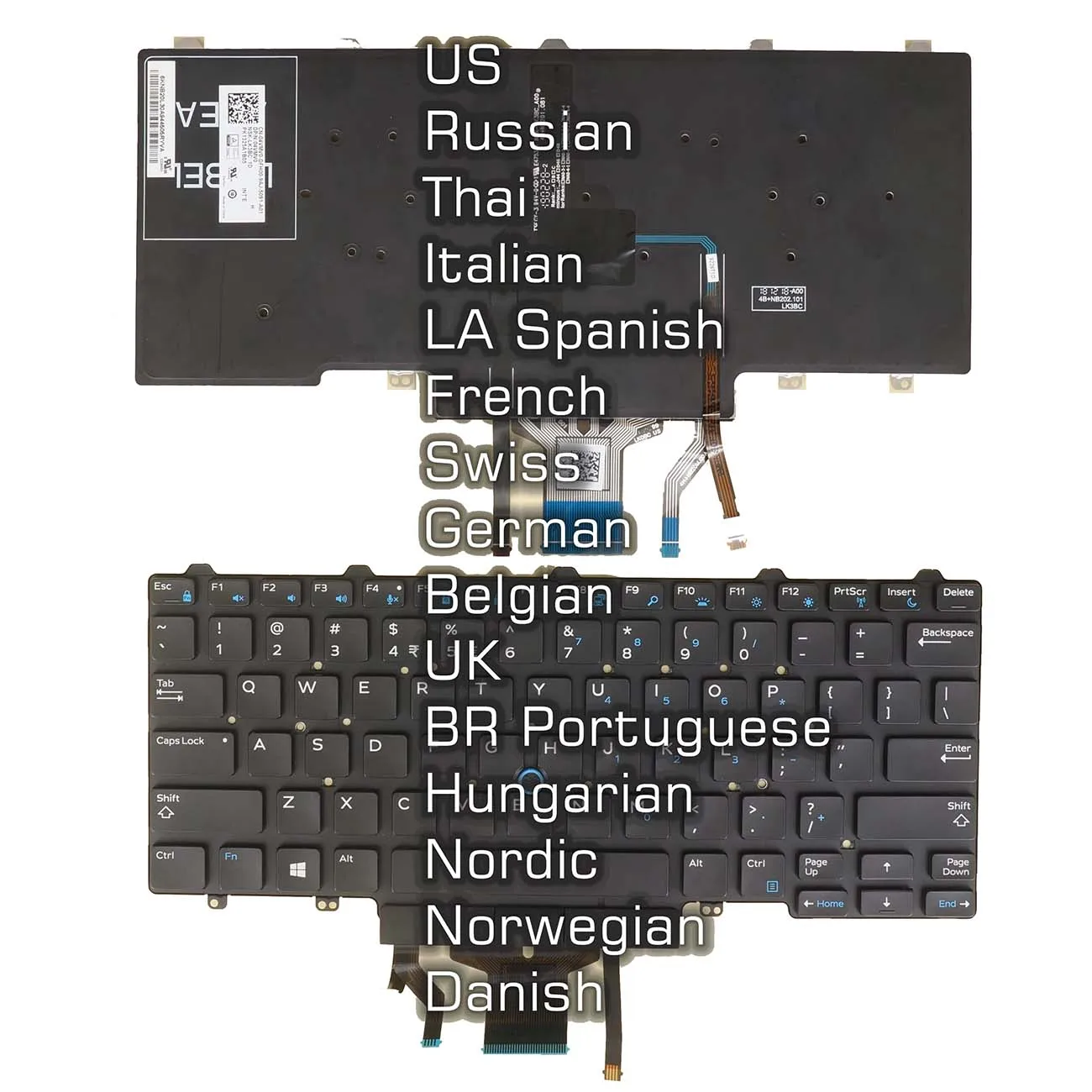 Clavier Dell Latitude 5450 5470 5480 AZERTY Hors Service - Pour Pièces Détachées