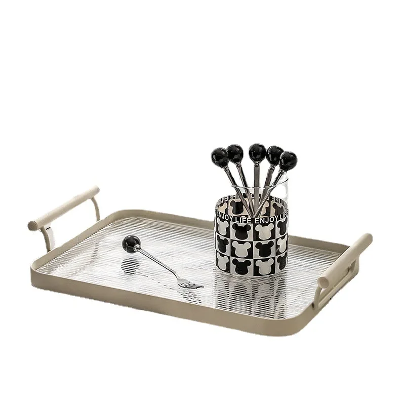 New Nordic style home acrylic tray creative plate, high-end and fashionable tea and dessert tray